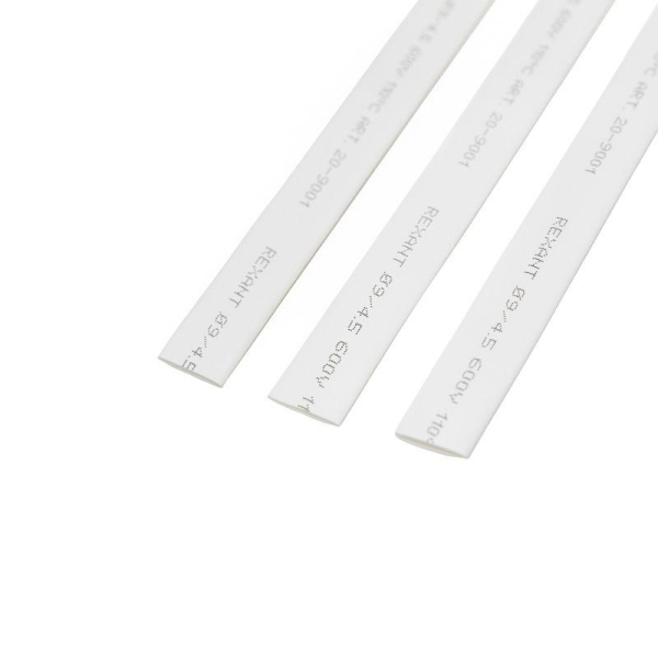 Трубка термоусаживаемая ТУТ нг 9,0/4,5мм, белая, упаковка 50 шт. по 1м REXANT