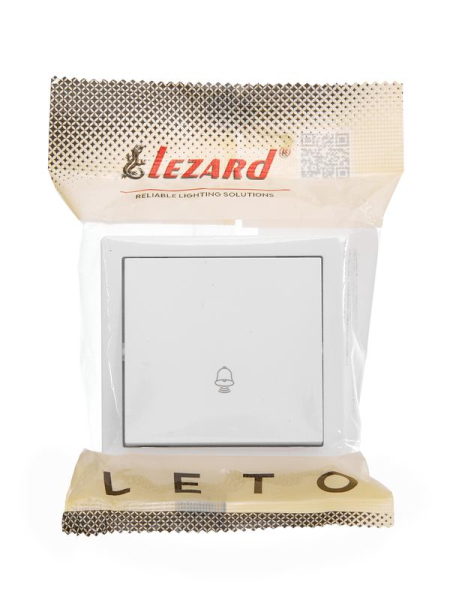 Кнопка звонка LETO бел. LEZARD 752-0200-103