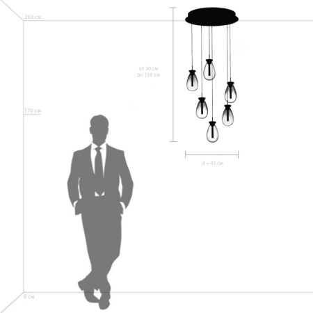 Каскадная люстра Lightstar 805169