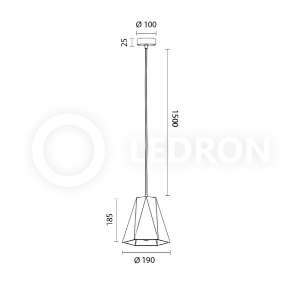 Подвесной светильник LeDron 2517B