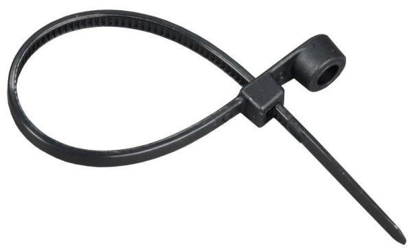 Хомут 2.5х110мм P6.6 с винтовым креплением черн. (уп.100шт) IEK UHH12-D025-110-100-K02