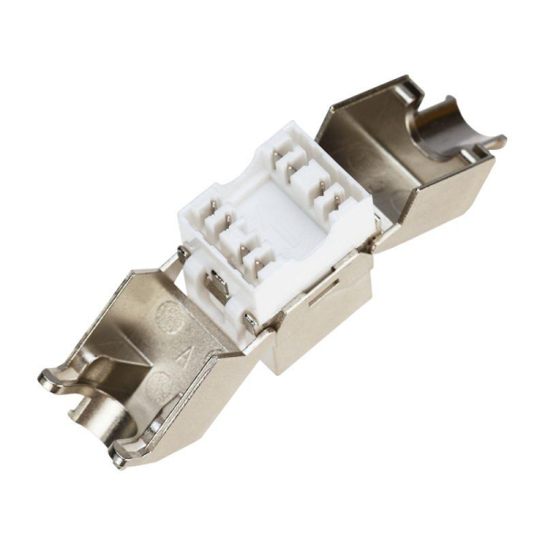 Модуль Keystone Jack RJ-45(8P8C), FTP экранированный, CAT 6, тип 180 градусов, самозажимной REXANT PRO