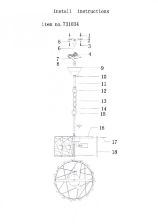 Подвесной светильник Lightstar 731034