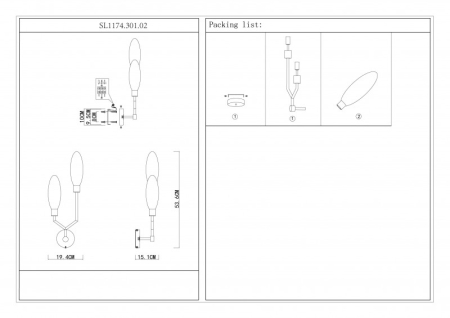 Бра ST-Luce SL1174.301.02