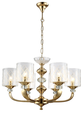 Crystal Lux Люстра Crystal Lux GRACIA SP6 GOLD