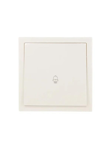Кнопка звонка СП ZIMA IP20 безвинт. зажим слон. кость LEZARD 704-9088-103QC