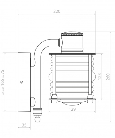 Светильник настенный Covali WL-30480