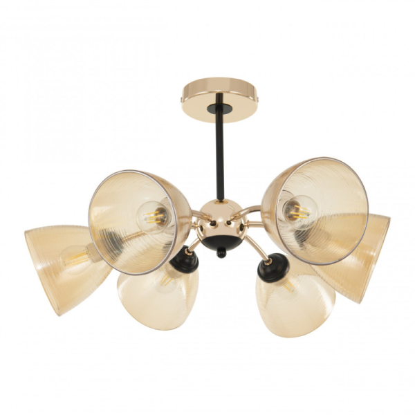 Люстра на штанге Arte Milano 329007/3+3 GD.BK
