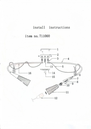 Накладная люстра Lightstar 711060