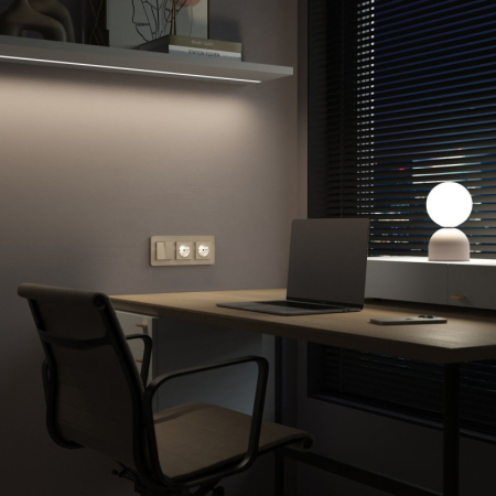 Розетка Werkel W1171462 айвори матовый