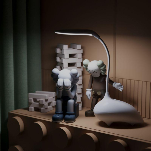 Светильник светодиодный настольный Qplus 6Вт 2700-6000К 330лм 5В аккум. Li-ion 1200мА.ч диммир. детский бел. GAUSS GT7011