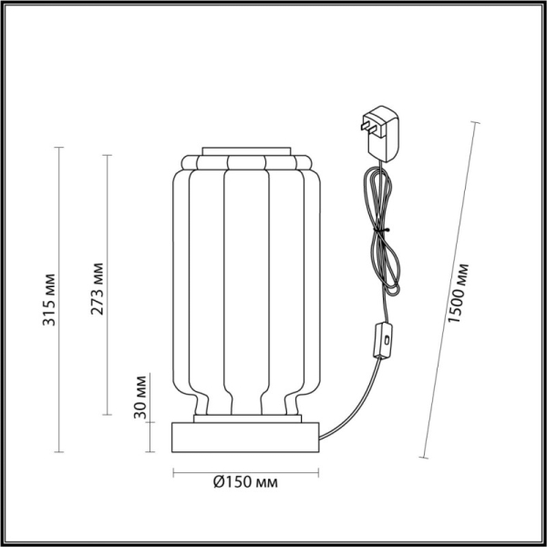 Настольная лампа Odeon Light 5408/10TL