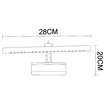 Светильник для картин ARTE Lamp A1103AP-1CC