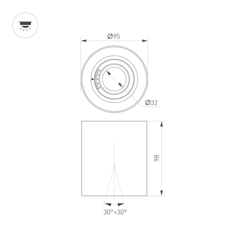 Накладной светильник Arlight 055742