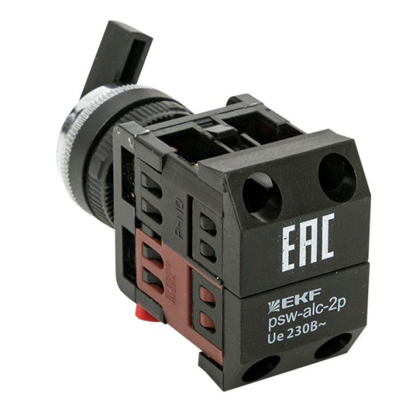 Переключатель  АLС-22 2P черн. NO+NC PROxima EKF psw-alc-2p