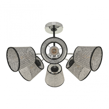 Люстра на штанге Arte Milano 320007/3+3 CR.BK