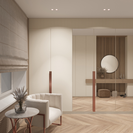 QUASAR 55 DUO COPPER Встраиваемый потолочный гипсовый светильник