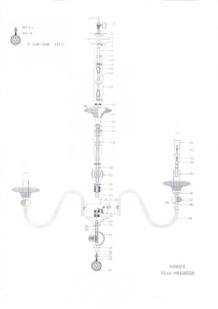 Подвесная люстра Lightstar 699084