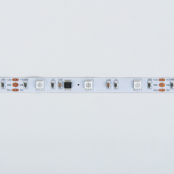 Лента Elektrostandard 5050/30 LED 7.2W IP20 [белая подложка] мультиколор