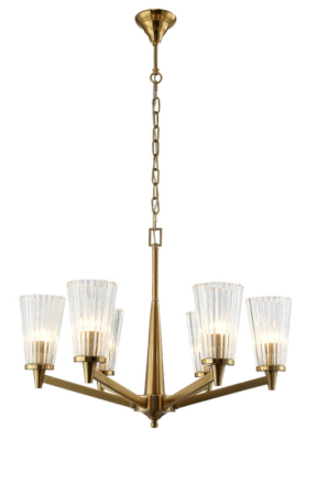 Подвесная люстра Crystal Lux LAURA SP-PL6 BRONZE