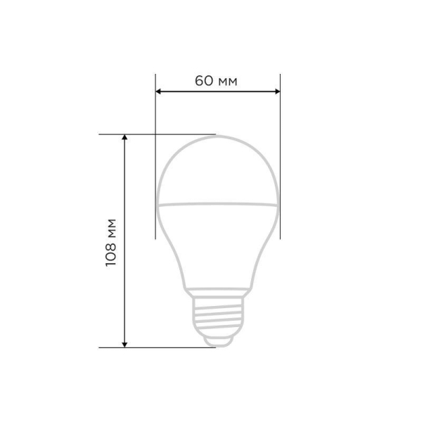 Лампа светодиодная Груша A60 15,5Вт E27 1473Лм 6500K холодный свет REXANT