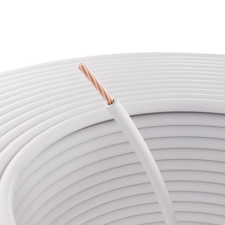 Провод ПГВА 1х1,50мм², белый, бухта 100м REXANT