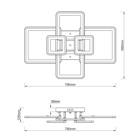 Накладной светильник Escada 10286/8LED