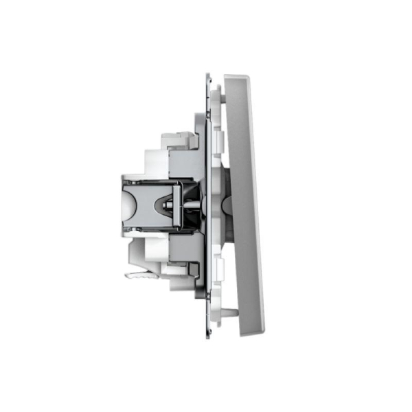 Выключатель 1-кл. ArtGallery 10AX быстрозажим. клем. механизм сталь SE GAL000911S