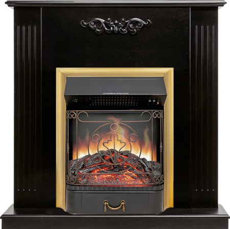 Royal Flame Каминокомплект Lumsden - Венге с очагом Majestic FX Brass