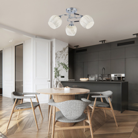 Накладная люстра Arte Milano 327985/3 CR+BK