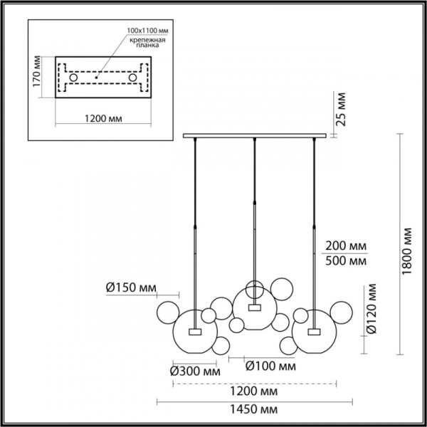 Каскадная люстра Odeon Light 4640/36L