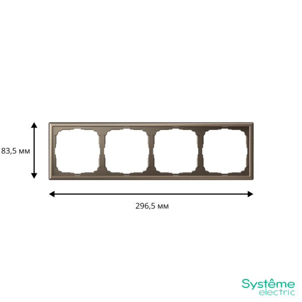 Рамка 4-м ArtGallery универс. мокко SE GAL000604