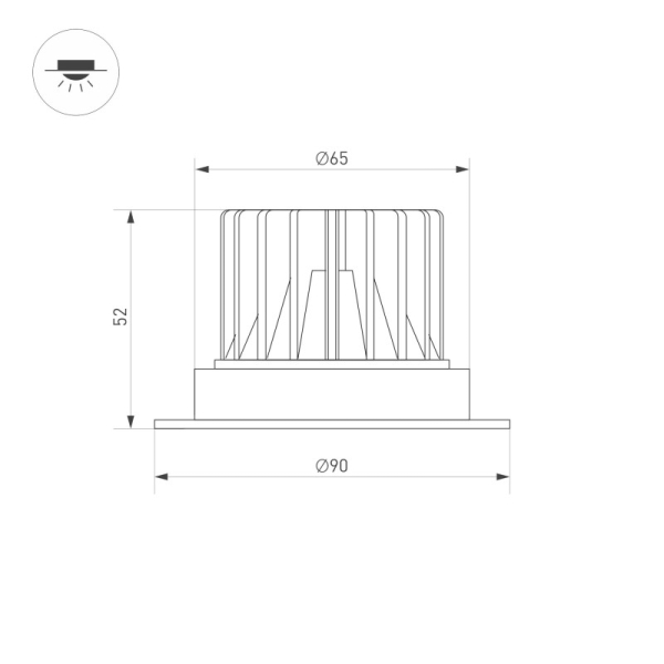 Светильник Downlight Arlight 037058(1)