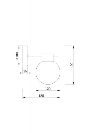Бра Freya FR5233WL-01BS