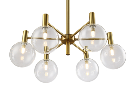 Crystal Lux Люстра Crystal Lux ANDRES SP6 BRONZE/TRANSPARENTE