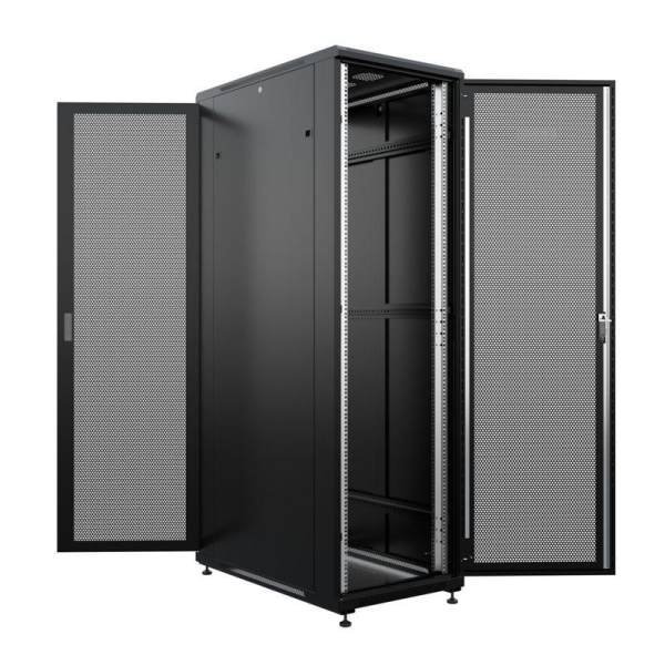 Шкаф напольный 19" 42U 800х1000мм, передняя и задняя дверь с перфорацией, RAL9005 REXANT
