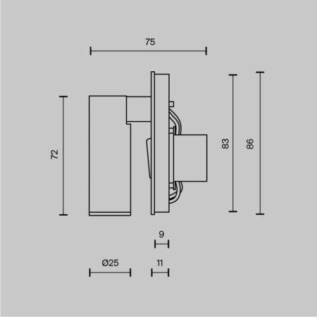 Спот Maytoni Technical C040WL-L3W3K