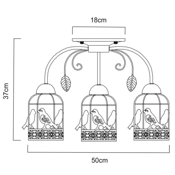 Накладная люстра ARTE Lamp A5090PL-3WG