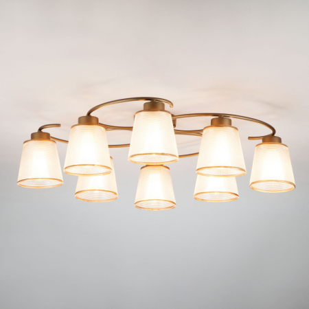 Накладная люстра Eurosvet 60075/8 античная бронза