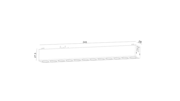 Светильник на шине SWG pro DL-SLIM-DRBL-12-CCT