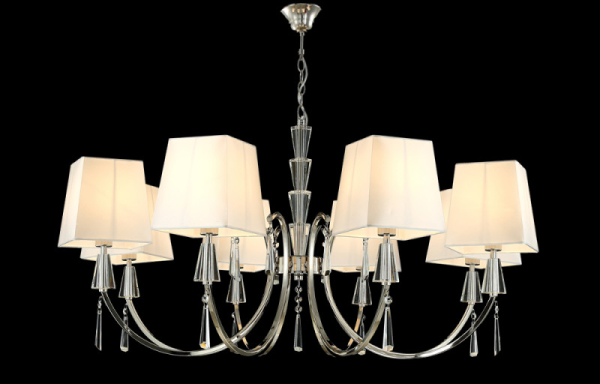 Подвесная люстра Crystal Lux MARSELA SP-PL8 NICKEL