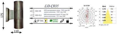 Светильник настенный LD-Lighting LD-CO35