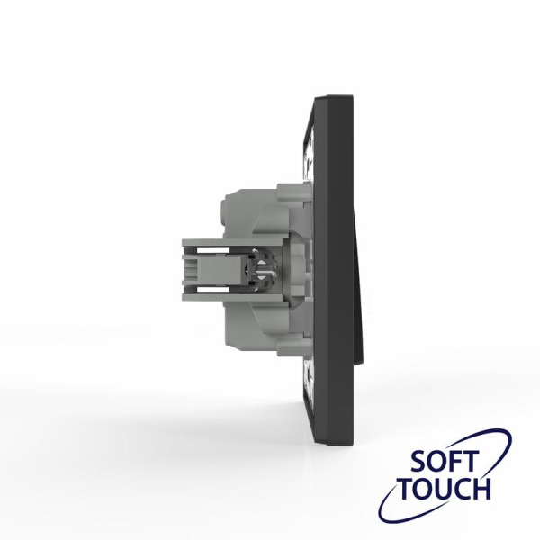 Переключатель перекрестный 1-кл. СП Pixel IP20 механизм карбон TOKOV ELECTRIC TKE-PX-P1R-C14