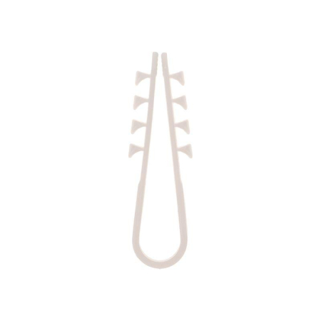 Дюбель-хомут 5-10мм, круглый, белый (100 шт/уп) REXANT