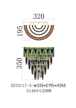 Бра Fluorite FL1058-3W