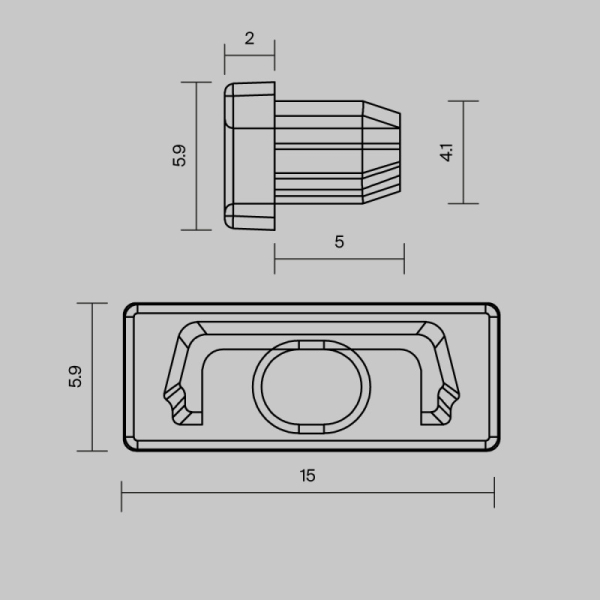 Заглушка профиля Maytoni Technical 642012