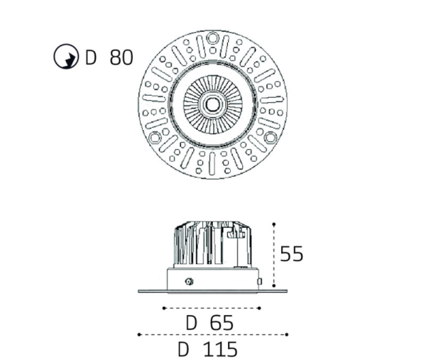 Влагозащищенный светильник ITALLINE IT02-028 gold 3000K