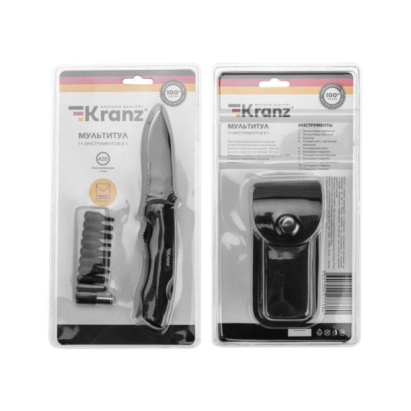 Мультитул 11 в 1, 154мм KRANZ