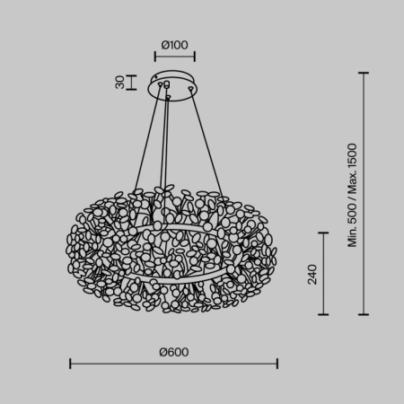 Подвесной светильник MODELUX MS.9029.12 CR