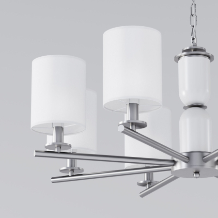 Подвесная люстра Eurosvet 60146/8 никель